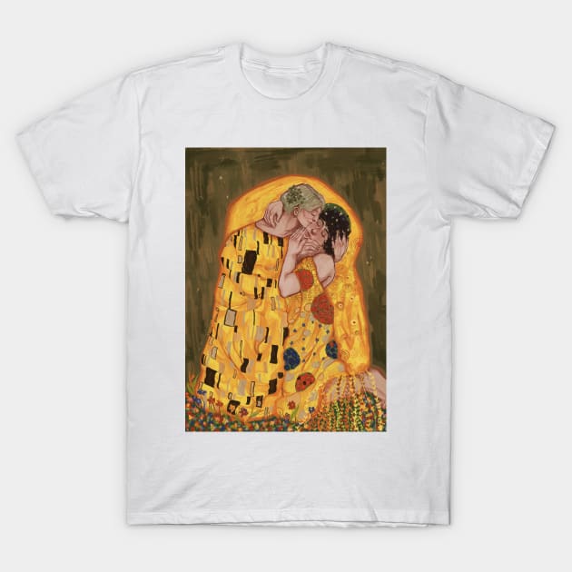 Hannigram ‘ the kiss’ ( background ver.) T-Shirt by funderfularts